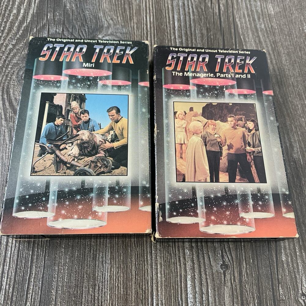 Lot Of 2 Star Trek Betamax Tapes‎ Episodes 12 & 16 Miri The Menagerie I & II